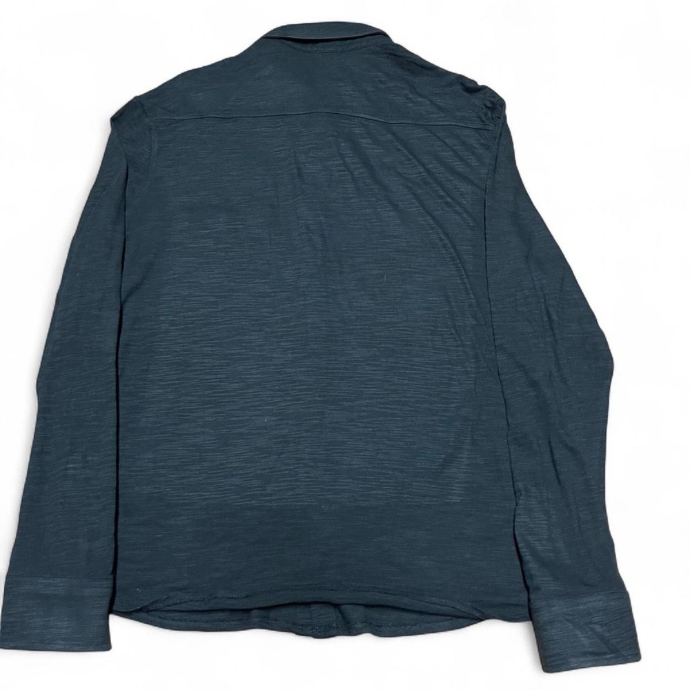 Men's Express Black Button-Down Long Sleeve Shirt Size XL Casual Cotton Stretch - Picture 4 of 7